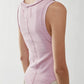 Ribbed Sleeveless Tank • Light Pink