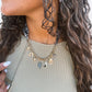 Charm Scarf Necklace- Western