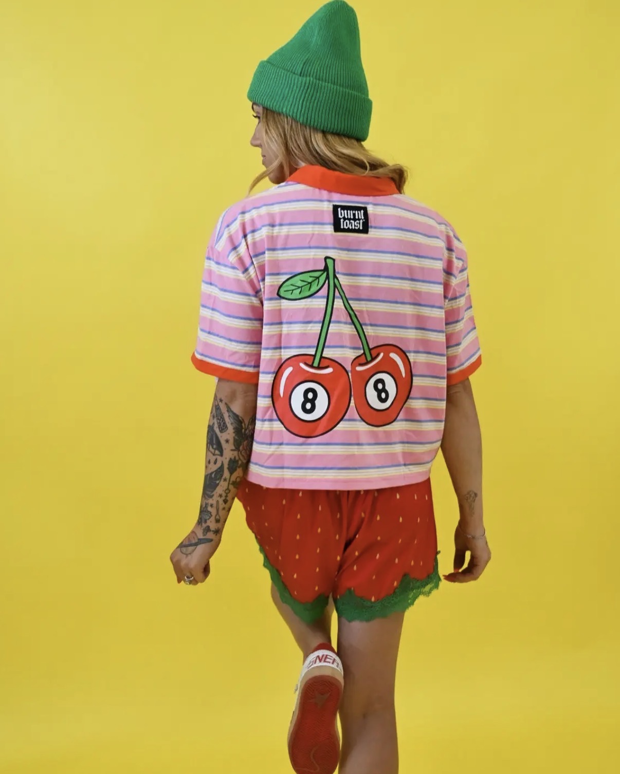 Cherry On Top Cropped Polo