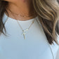 18K Stainless Steel Cross Necklace • Tarnish Free