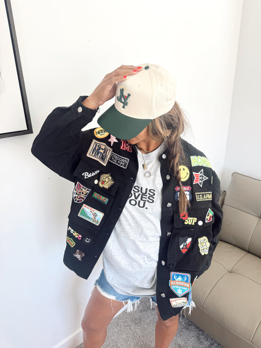 Multi Patch Oversize Jacket