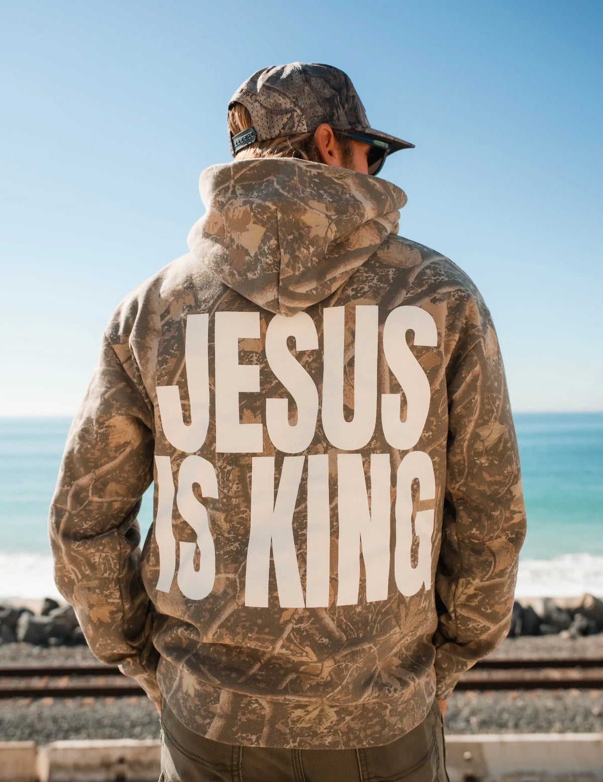 ‘Jesus Is King’ Camo Hoodie