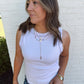 Boho Y Stone Cross Layered Necklace