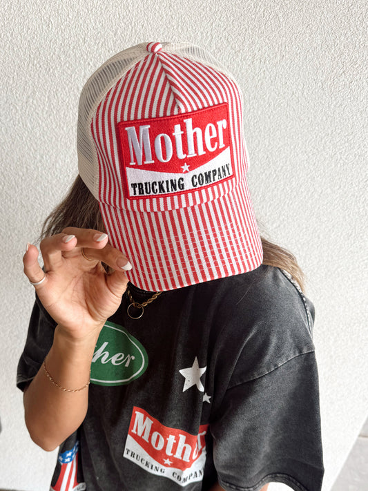Mother American Classic Retro Striped Mesh Back Trucker Hat