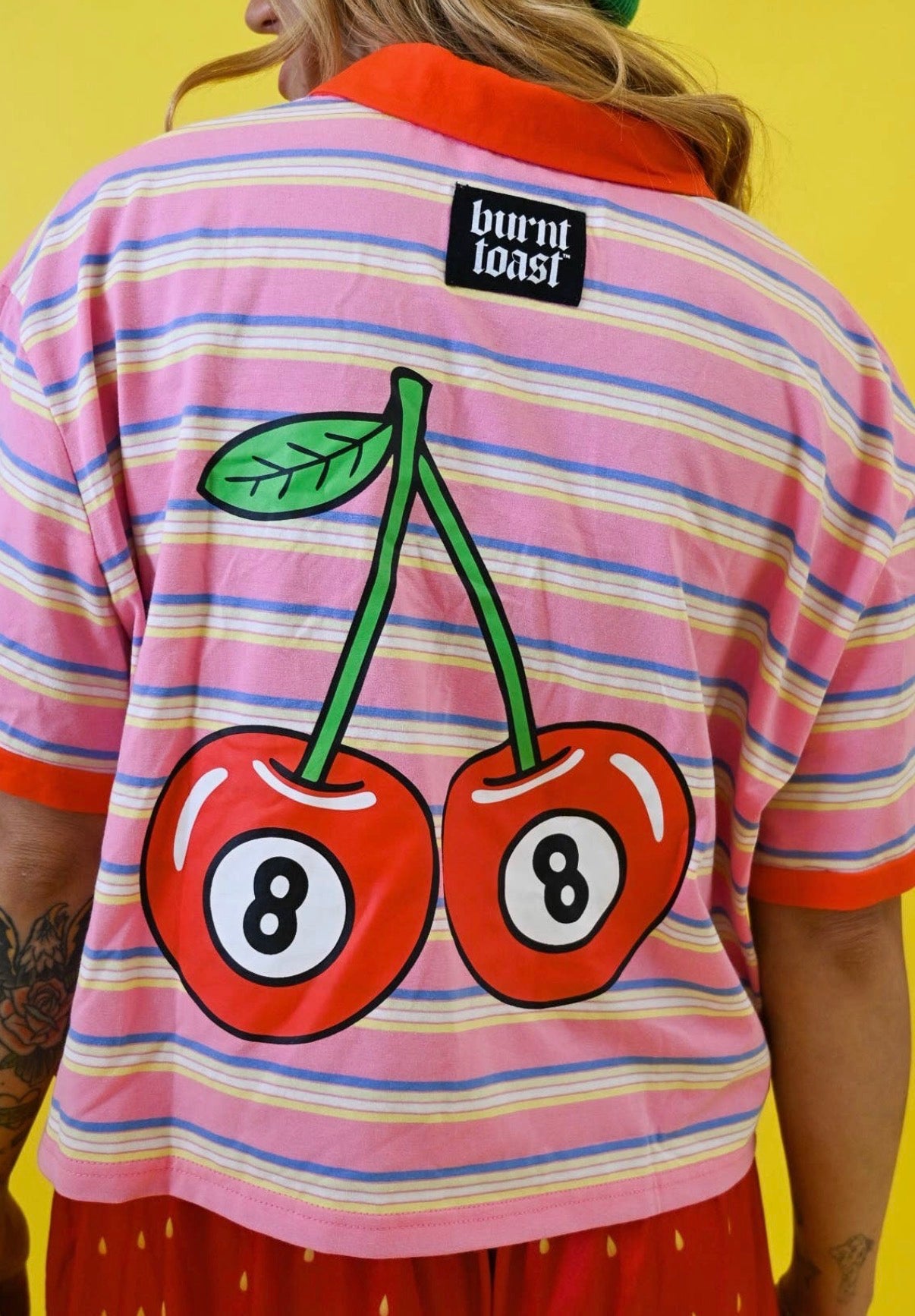 Cherry On Top Cropped Polo