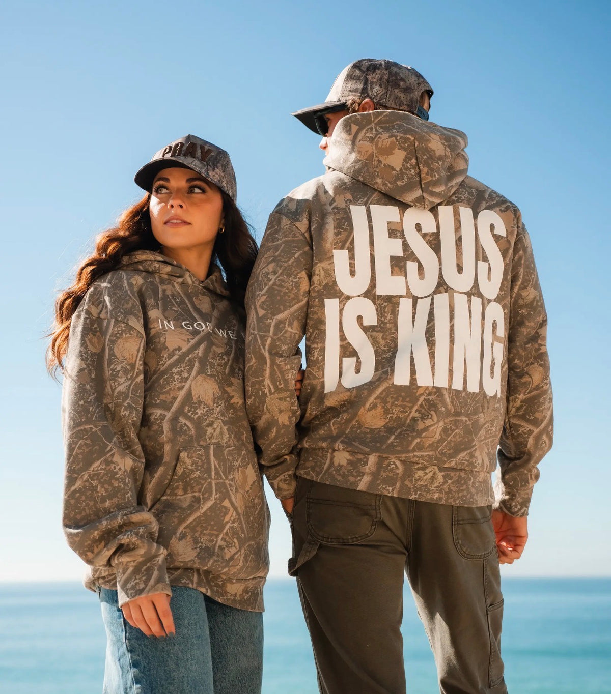 ‘Jesus Is King’ Camo Hoodie