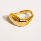 Wavy Band 18K Non Tarnish Ring