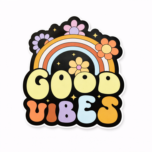 Good Vibes Vinyl Sticker
