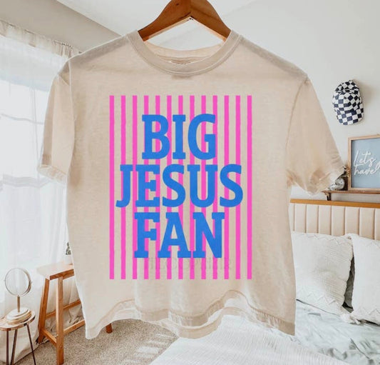 Big Jesus Fan | Boxy Cropped Comfort Colors Graphic Tee