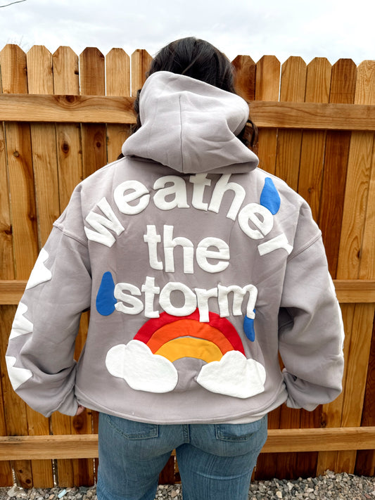 “Weather The Storm” Hoodie | Cropped Fit
