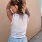 Ribbed Sleeveless Tank • Light Grey