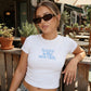 Happy is The New Rich Cropped Tee