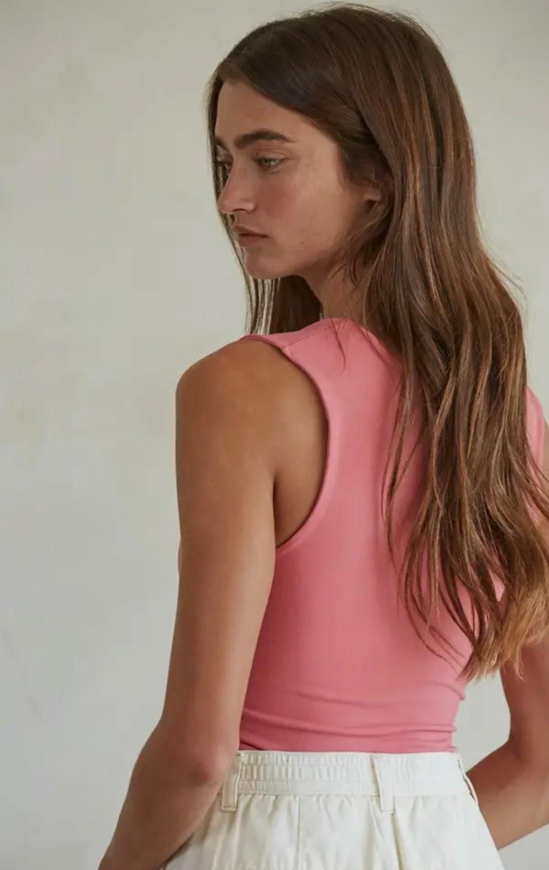 PREORDER • Double Layered Seamless Top || Light Cherry