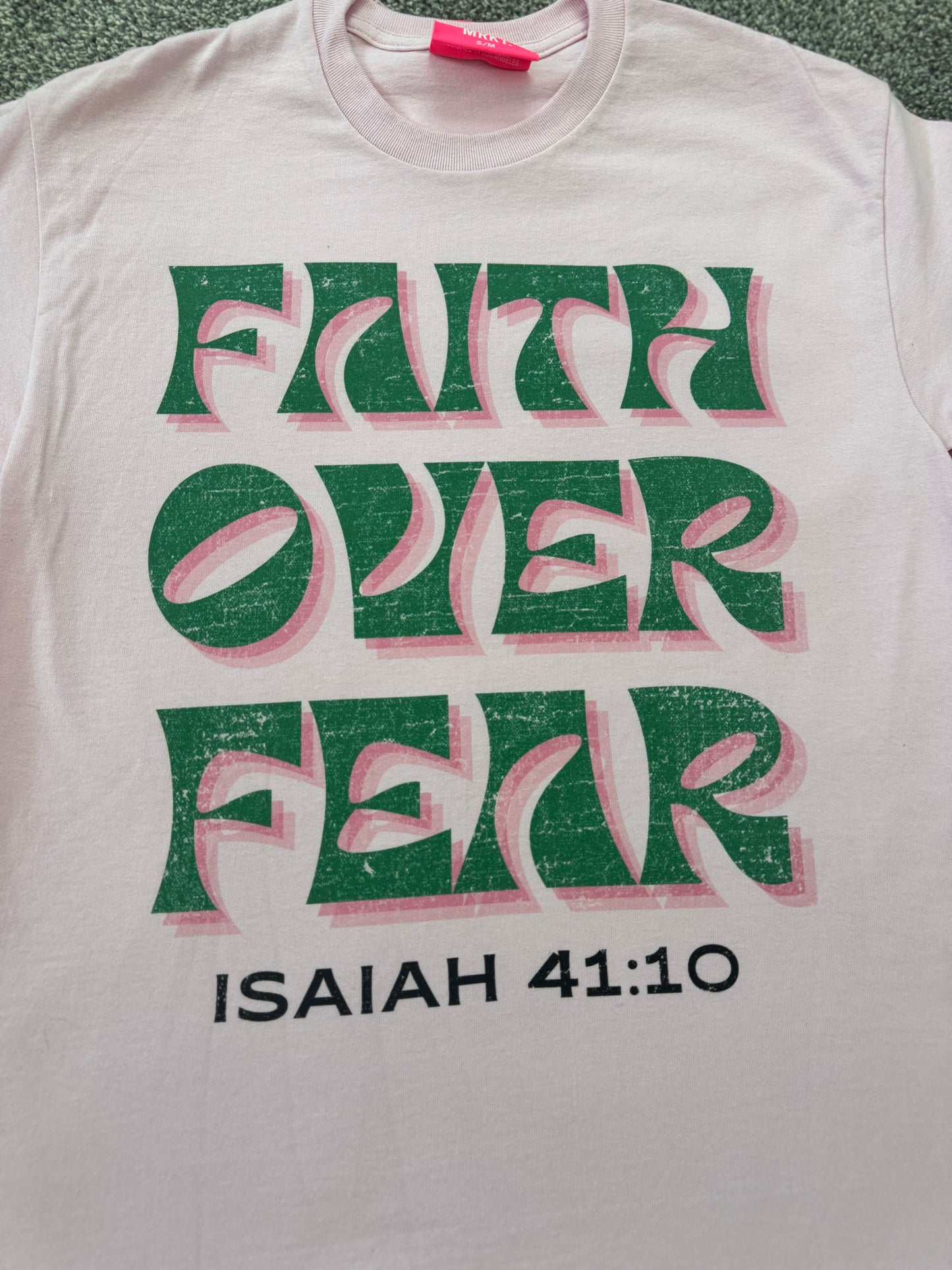 Faith Over Fear OVERSIZED TEE