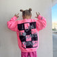 Pink and Black  "I Can Do Hard Things" Crewneck