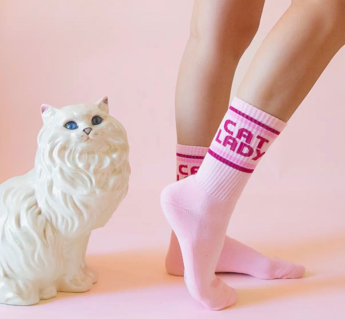 Cat Lady Ribbed Socks