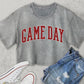 Vintage Game Day Crop Top • GREY