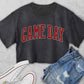Vintage Game Day Crop Top • BLACK