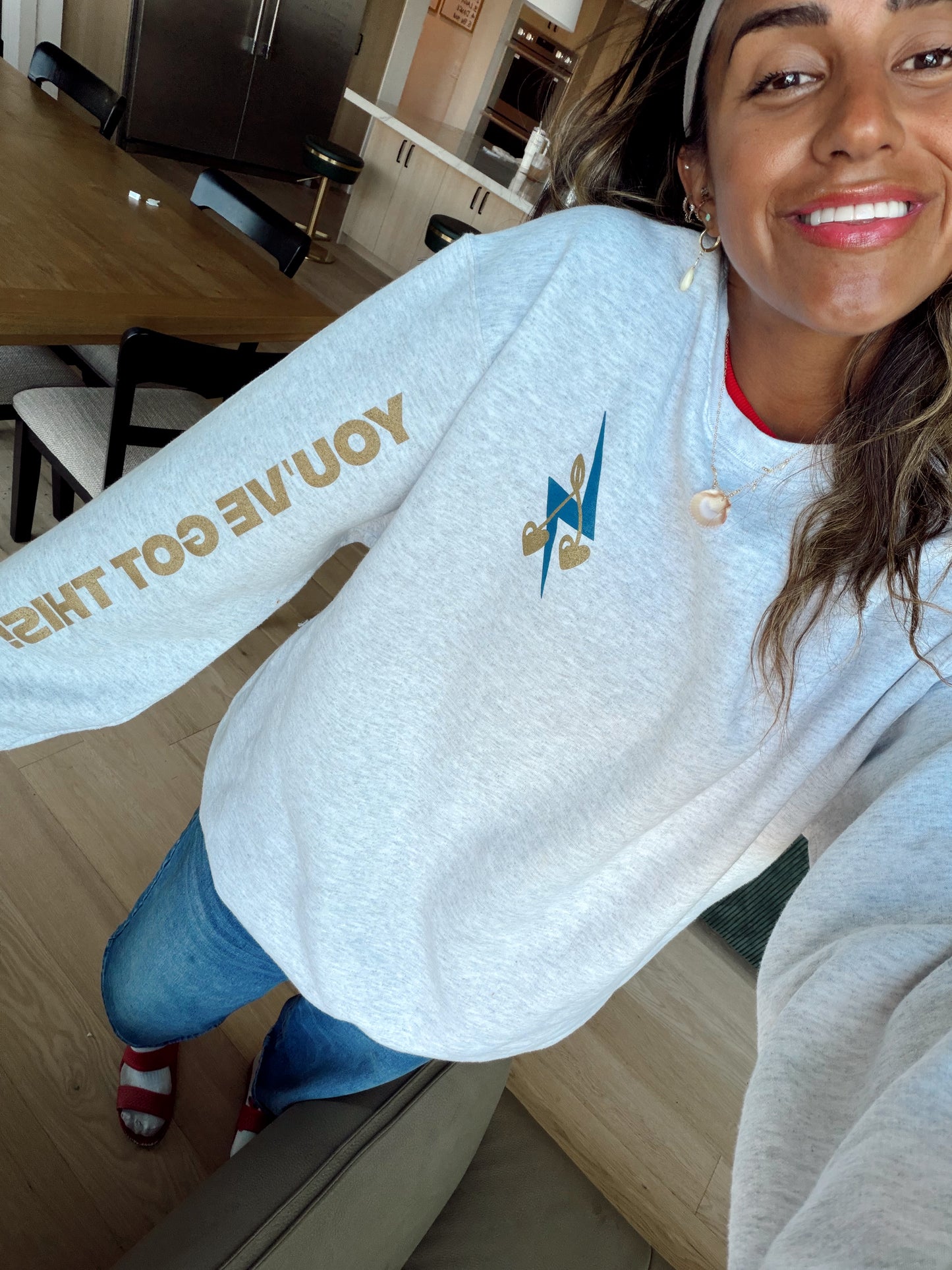 PREORDER Amanda’s “I Can Do Hard Things” Sweatshirt • Ash Grey