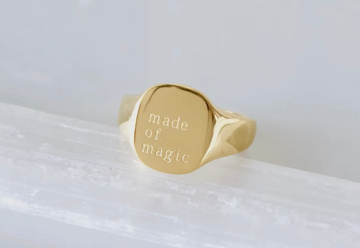 Made of Magic Stamped Ring