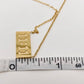 “11:11” Charm Pendant Stainless Steel Necklace • GOLD