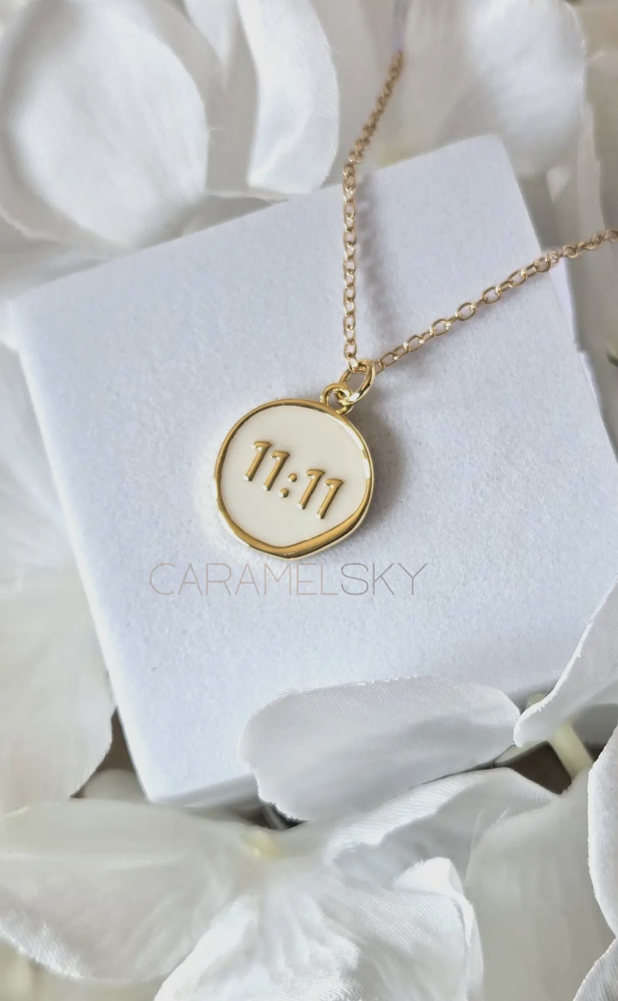 18K Gold Plated 11:11 Angel Number Pendant Necklace