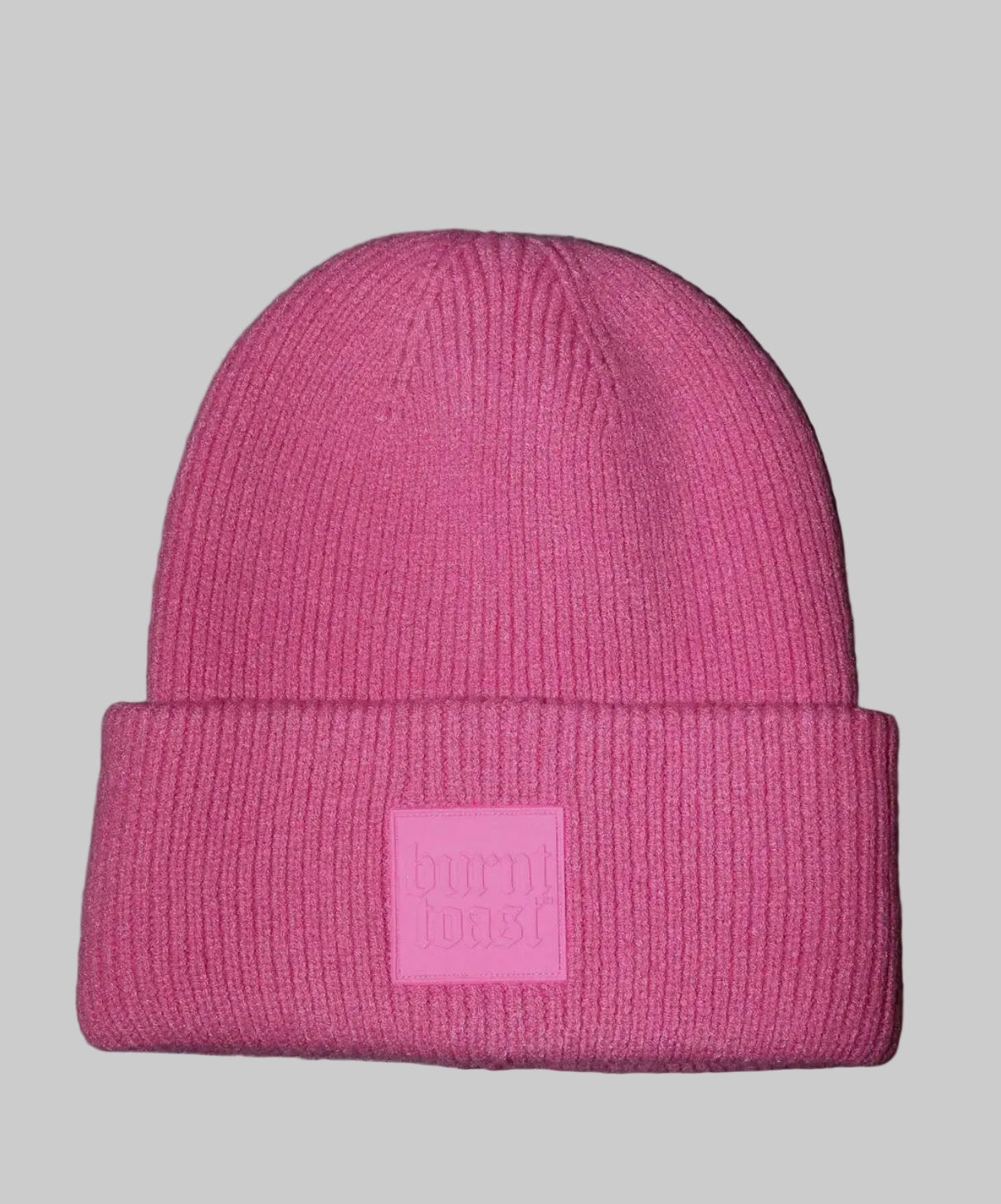 Bubblegum Pink Burnt Toast Beanie
