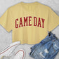 Vintage Game Day Crop Top • YELLOW