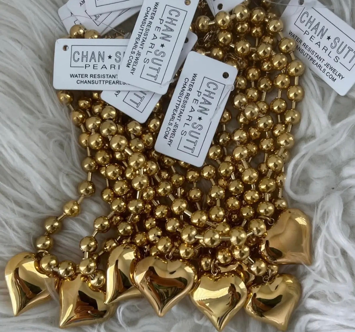 PREORDER Gold Bubble Heart Necklace
