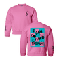 PREORDER Safety Pink + Blue/ Black I Can Do Hard Things Sweatshirt