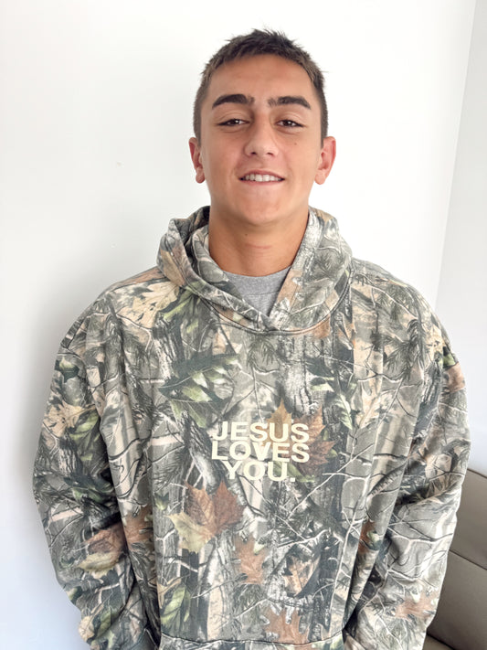 Jesus Loves You HOODIE // Camo
