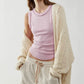 Ribbed Sleeveless Tank • Light Pink