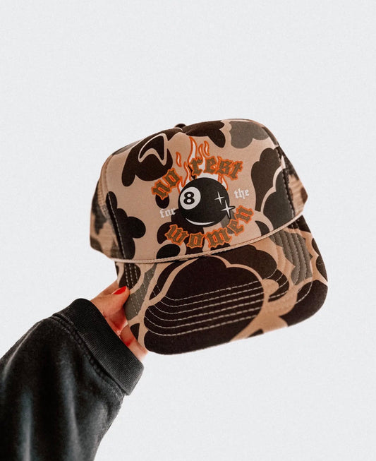No Rest For the Women Trucker Hat - Camo