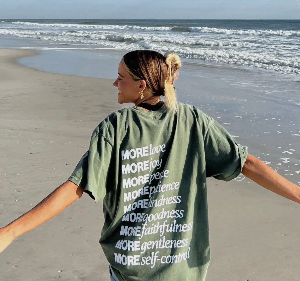 "Made For More" Premium Comfort Color Tee | Moss Green