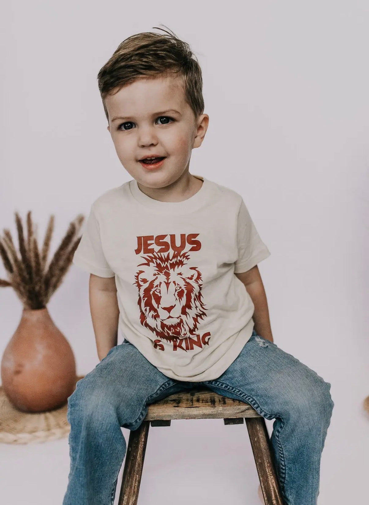 Jesus is King Kids Tee