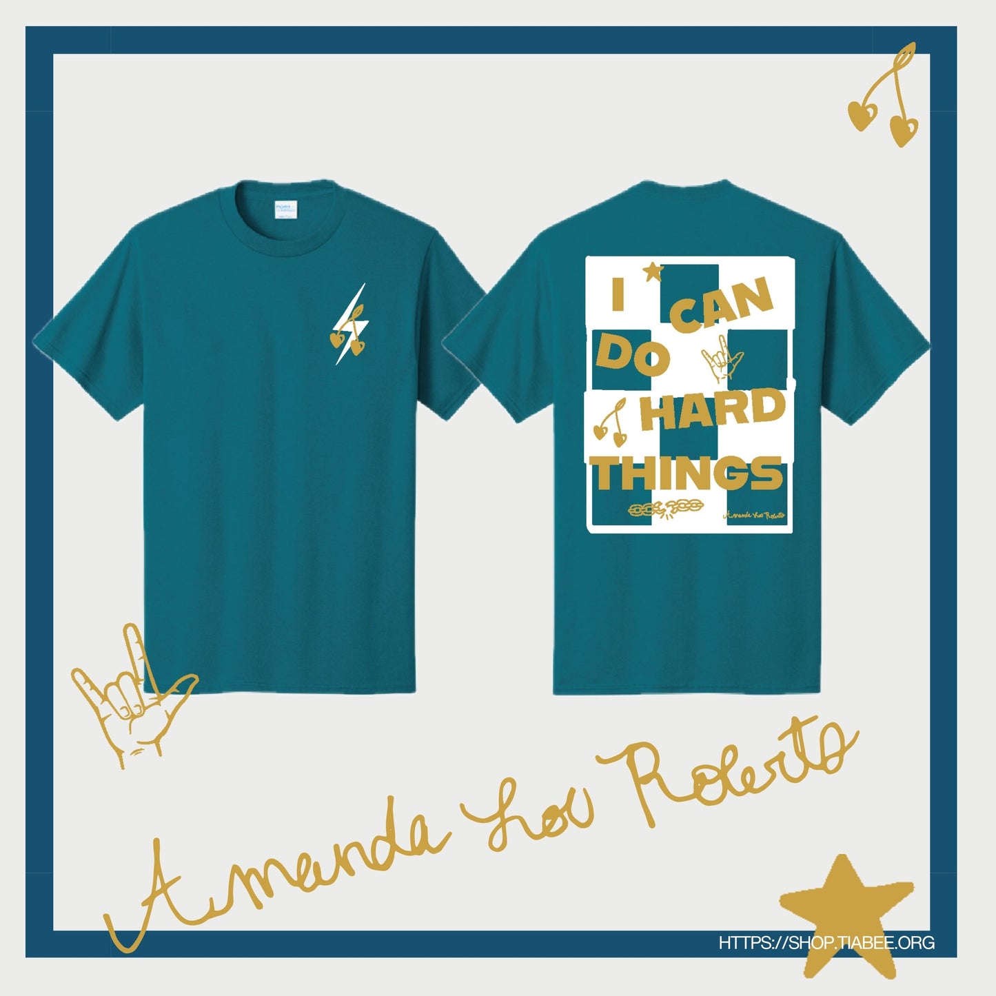 PREORDER Amanda’s "I Can Do Hard Things" Tee • Teal