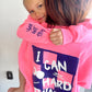 Pink and Purple  "I Can Do Hard Things" Crewneck