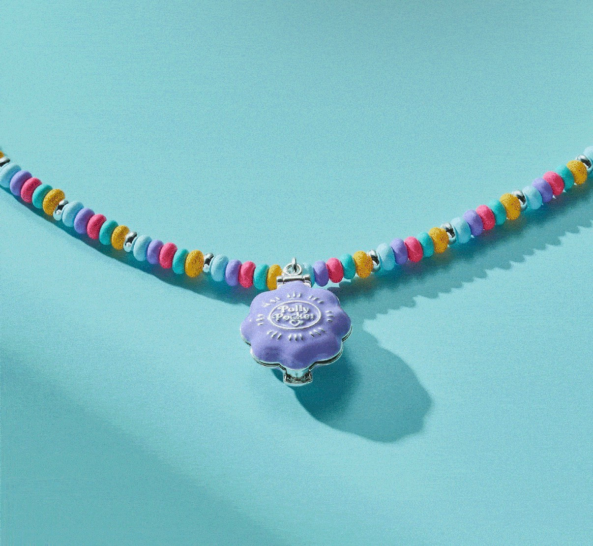 Polly Pocket Limited Edition Pool Party Beaded Locket Necklace