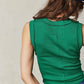 Ribbed Sleeveless Tank • Green •PREORDER