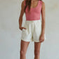 PREORDER • Double Layered Seamless Top || Light Cherry