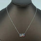 “11:11” Charm Pendant Stainless Steel Necklace • SILVER