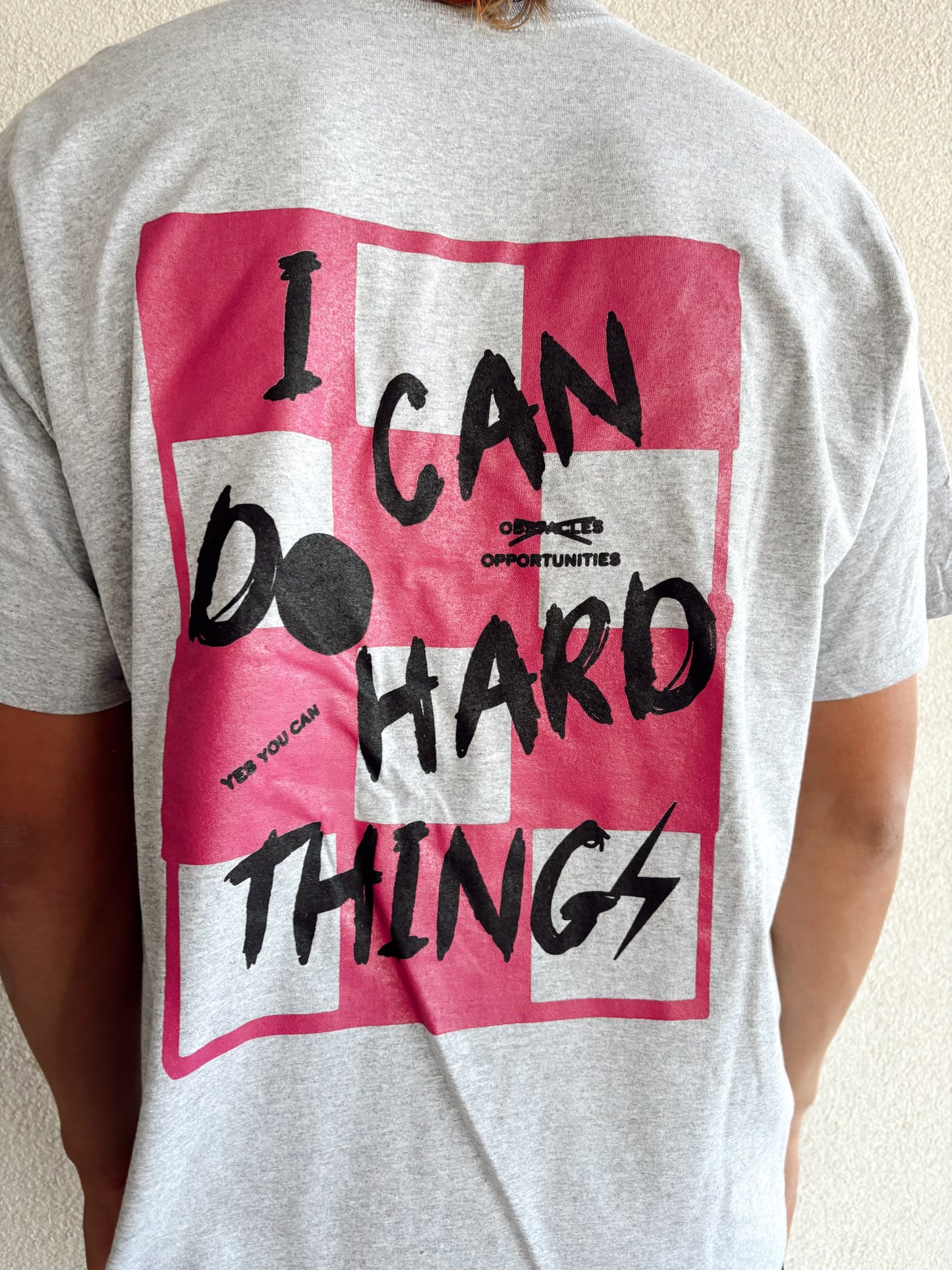 Grey "I Can Do Hard Things" Tee