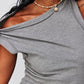 Ribbed Sleeveless Tank • Light Grey