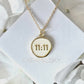 18K Gold Plated 11:11 Angel Number Pendant Necklace