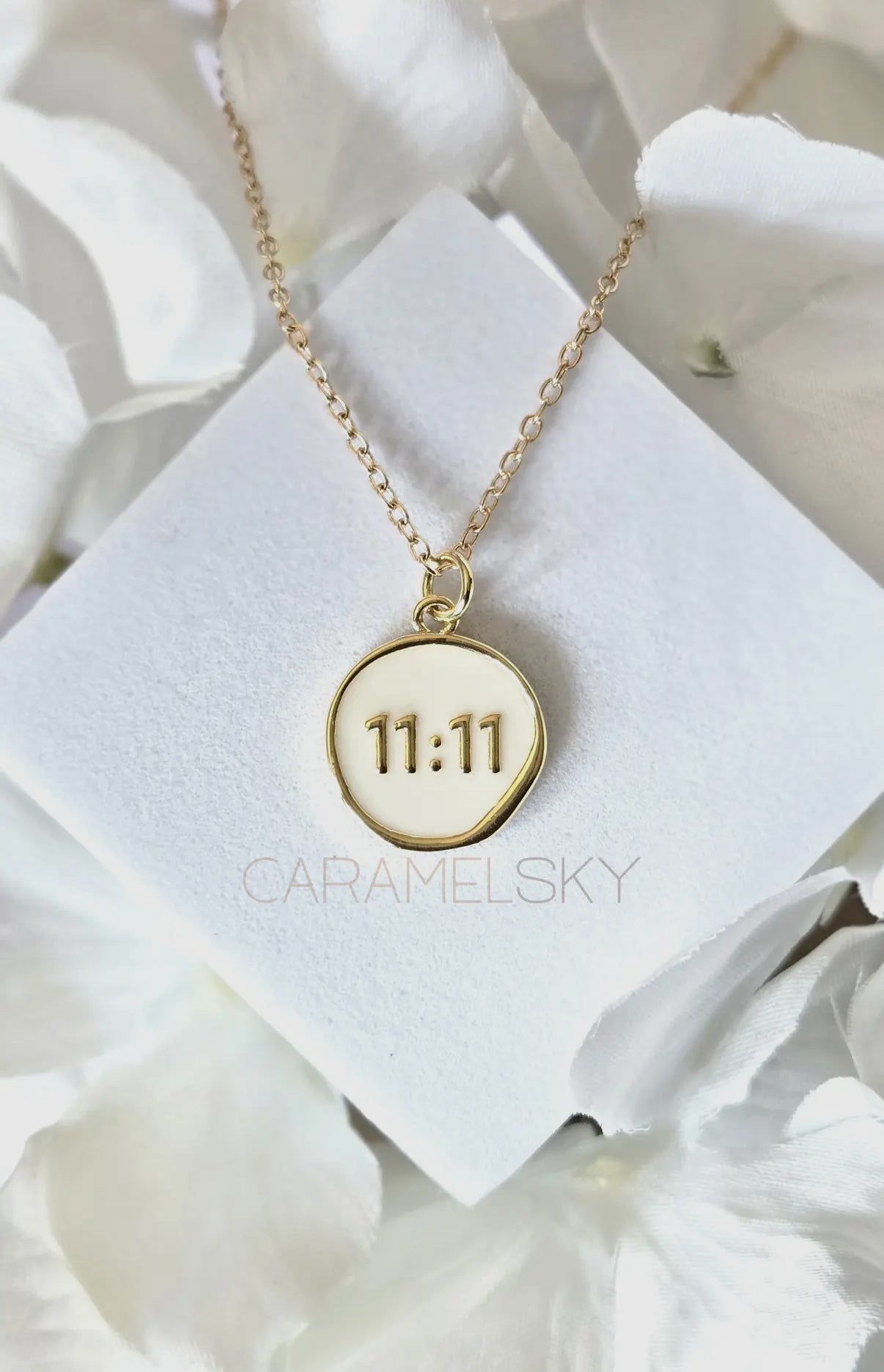 18K Gold Plated 11:11 Angel Number Pendant Necklace