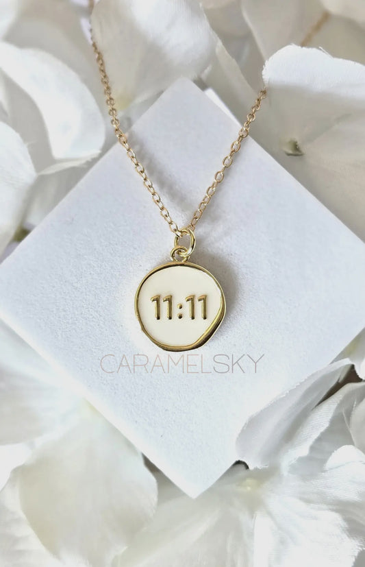 18K Gold Plated 11:11 Angel Number Pendant Necklace