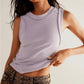 Ribbed Sleeveless Tank • Lavender