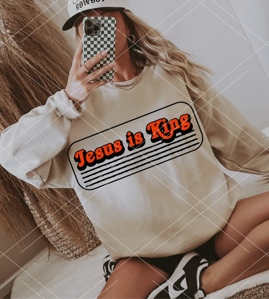 Jesus is King Cream Sweatshirt