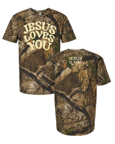 PREORDER Jesus Loves You Tee | Camo – TiaBee