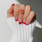 God is Love Enamel Ring